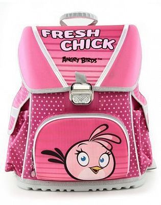 Рюкзак "Hatber", 36х31х20см, полиэстер, 1 отделение, 2 кармана, серия "Optimum Angry Birds Stella"