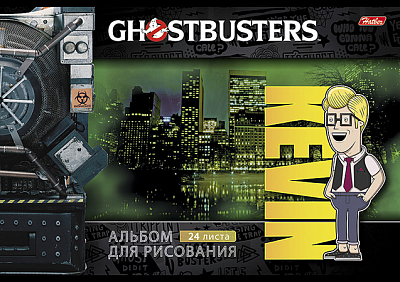 Альбом для рисования "Hatber", 16л, А4, на скобе, серия "Охотники за привидениями"