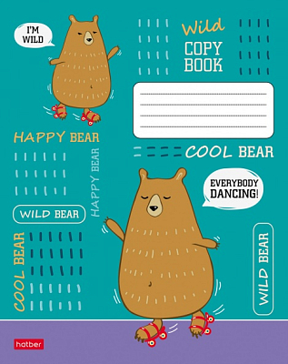Тетрадь "Hatber", 40л, А5, клетка, на скобе, серия "Cool Wild Happy"