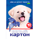 Набор белого картона "Hatber Eco", 10л, А4, 200x280мм, в папке, серия "Белый щенок"