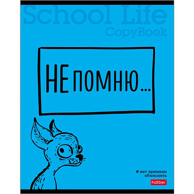 Тетрадь "Hatber", 40л, А5, клетка, на скобе, серия "Нет времени объяснять"