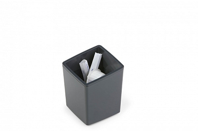 Контейнер пластиковый для мусора "Durable Coffee Point Bin", малый, серый