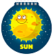 Блокнот "Hatber", 60л, А6, без линовки, фигурная высечка, на гребне, серия "Sun"