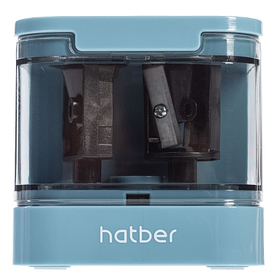 Точилка электрическая "Hatber Art-Step", 6-12мм, 2 отверстия, контейнер, запасное лезвие, питание от 4-х элементов AA, в пластиковом боксе