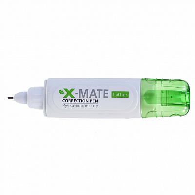 Корректирующая ручка "Hatber X-Mate", 10мл, металический наконечник