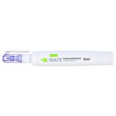 Корректирующая ручка "Hatber X-Mate", 8мл, гибридный наконечник